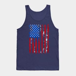 FLAG AMERICA 4 JULY PROUD Tank Top